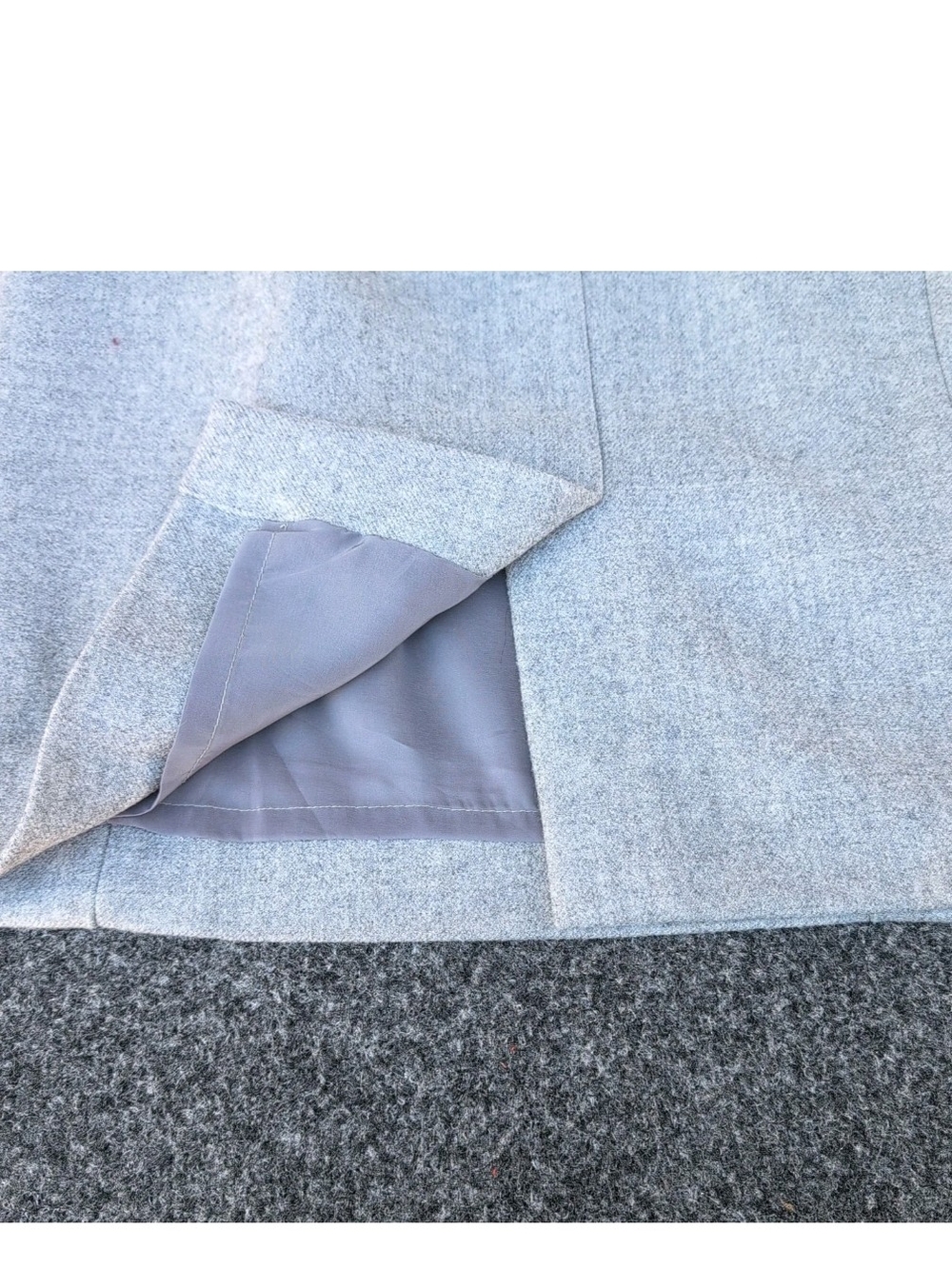 J Crew Skirt Womens Size 6 Gray Tweed Wool Pencil Black Bows 30in Waist Career - Picture 6 of 12